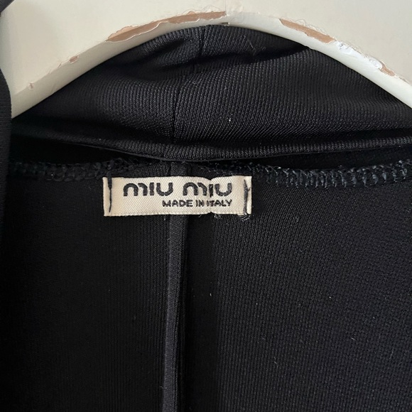 Miu Miu vintage drapey black open-front blazer - Picture 6 of 11